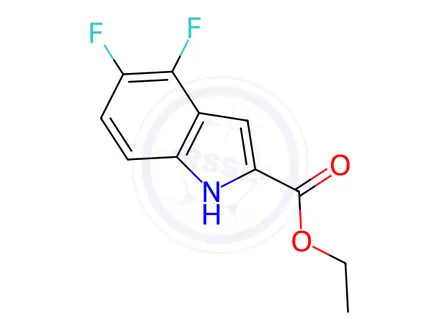 Chemical structure of Ethyl 4,5-Difluoro-1H-indole-2-carboxylate