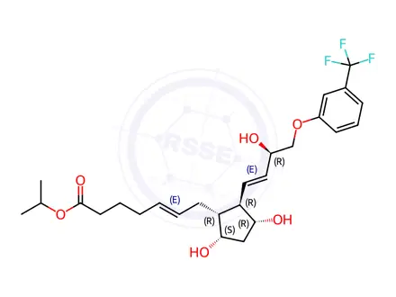 Chemical structure of 5,6-trans-Travoprost
