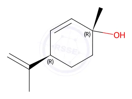 Chemical structure of (1R,4R)-1-methyl-4-(prop-1-en-2-yl)cyclohex-2-en-1-ol