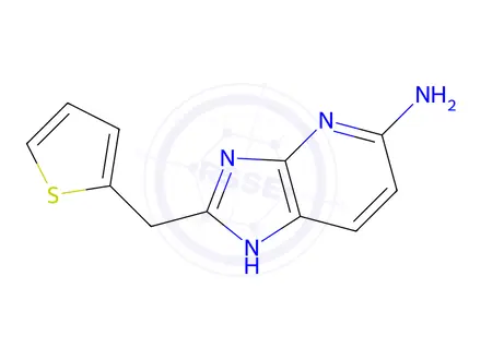 Chemical structure of 2-[(thiophen-2-yl)methyl]-3h-imidazo[4,5-b]pyridin-5-amine