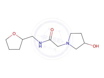 Chemical structure of 2-(3-hydroxypyrrolidin-1-yl)-n-[(oxolan-2-yl)methyl]acetamide