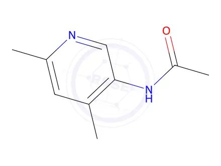 Chemical structure of Acetamide, n-(4,6-dimethyl-3-pyridinyl)-