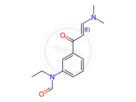 Chemical structure of N-[3-[(2E)-3-(Dimethylamino)-1-oxo-2-propen-1-yl]phenyl]-N-ethyl-formamide