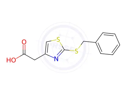 Chemical structure of [2-(Benzylthio)-1,3-thiazol-4-yl]acetic acid