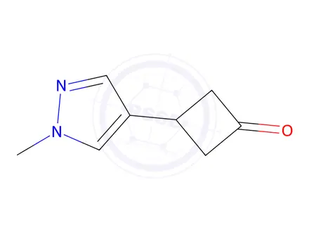 Chemical structure of 3-(1-Methyl-1h-pyrazol-4-yl)cyclobutan-1-one