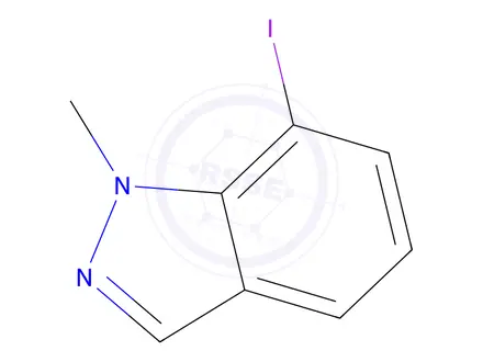 Chemical structure of 7-Iodo-1-methyl-1H-indazole