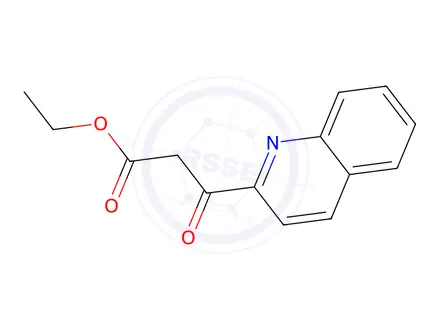 Chemical structure of Ethyl 3-oxo-3-(quinolin-2-yl)propanoate