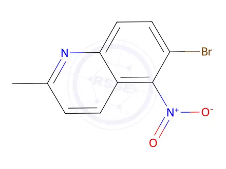 Chemical structure of 6-Bromo-2-methyl-5-nitroquinoline