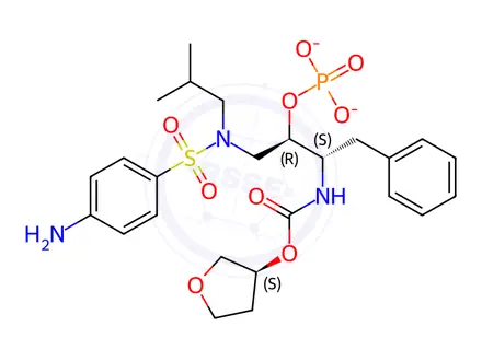 Chemical structure of FosaMprenavir SodiuM