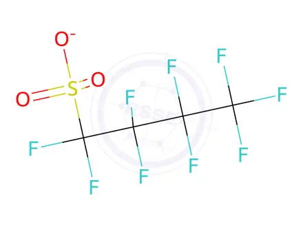 Chemical structure of Dimethyl(phenyl)sulfanium perfluorobutanesulfonate