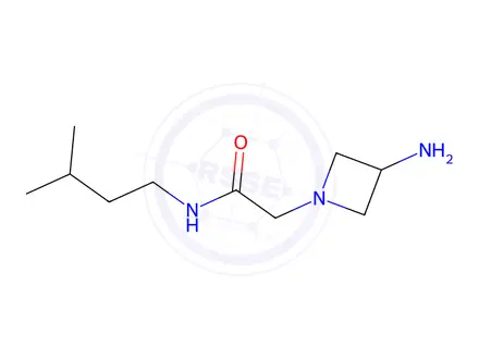 Chemical structure of 2-(3-aminoazetidin-1-yl)-n-(3-methylbutyl)acetamide