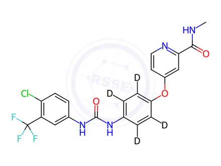 Chemical structure of Sorafenib-d4