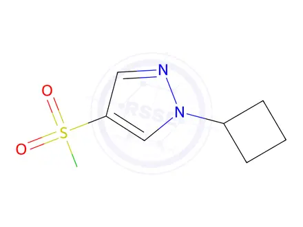 Chemical structure of 1-Cyclobutyl-1H-pyrazole-4-sulfonyl chloride
