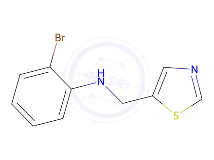 Chemical structure of 2-Bromo-N-(thiazol-5-ylmethyl)aniline