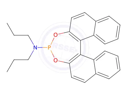Chemical structure of Dinaphtho[2,1-d:1',2'-f][1,3,2]dioxaphosphepin-4-amine, N,N-dipropyl-, (11bR)-