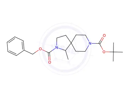 Chemical structure of Tert-butyl 1-methyl-2-(2-oxo-2-phenylethyl)-2,8-diazaspiro[4.5]Decane-8-carboxylate