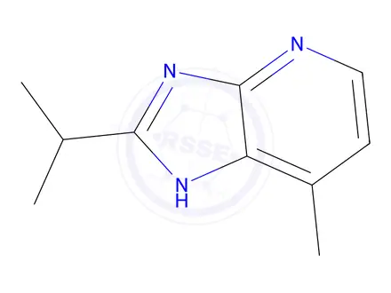 Chemical structure of 1H-Imidazo[4,5-b]pyridine,7-methyl-2-(1-methylethyl)-(9CI)