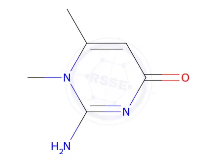 Chemical structure of 2-Amino-1,6-dimethylpyrimidin-4(1H)-one
