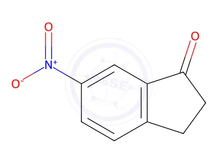 Chemical structure of 6-Nitro-indan-1-one