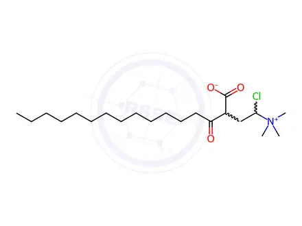 Chemical structure of MYRISTOYL-DL-CARNITINE CHLORIDE