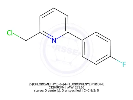 Chemical structure of 2-(CHLOROMETHYL)-6-(4-FLUOROPHENYL)PYRIDINE