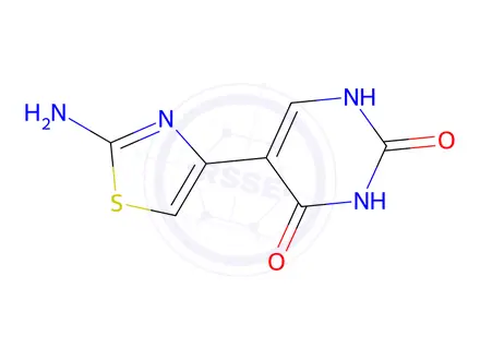 Chemical structure of 5-(2-Aminothiazol-4-yl)pyrimidine-2,4(1H,3H)-dione