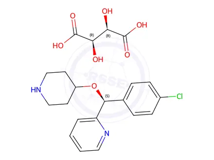 Chemical structure of Bepotastine Impurity 6(Tartrate)