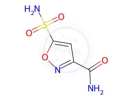 Chemical structure of 5-sulfamoyl-1,2-oxazole-3-carboxamide
