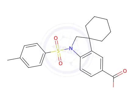 Chemical structure of 1'-Tosylspiro[cyclohexane-1,3'-indoline]-5'-carboxylic acid