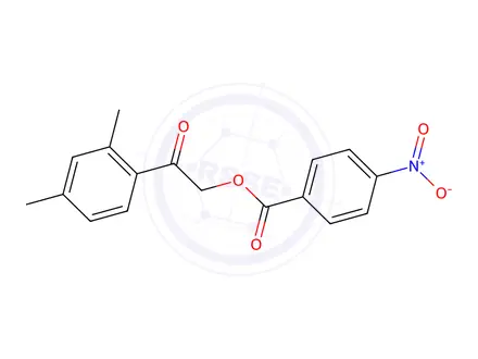 Chemical structure of 2-(2,4-Dimethylphenyl)-2-oxoethyl 4-nitrobenzoate