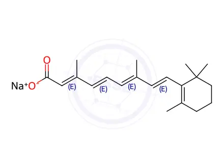 Chemical structure of all-trans-Retinoic acid sodium salt