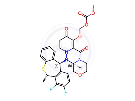 Chemical structure of Suraxavir Marboxil Impurity 75