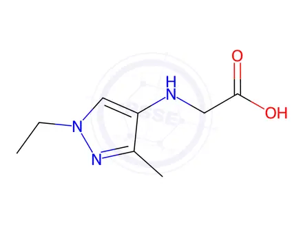 Chemical structure of N-(1-ethyl-3-methyl-1H-pyrazol-4-yl)glycine