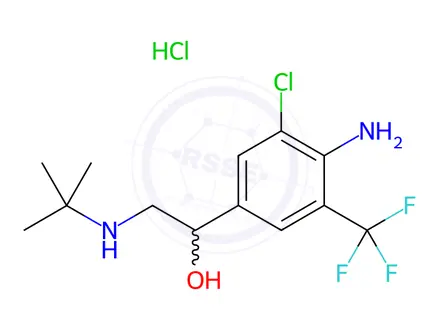 Chemical structure of Mabuterol hydrochloride