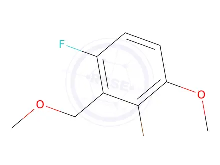 Chemical structure of 2-Bromo-4-fluoro-1-methoxy-3-(methoxymethyl)benzene