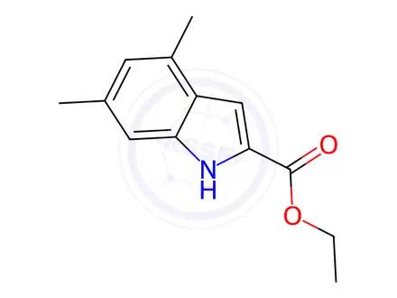 Chemical structure of Ethyl 4,6-Dimethyl-1H-indole-2-carboxylate