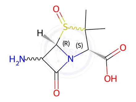 Chemical structure of Sulbactam