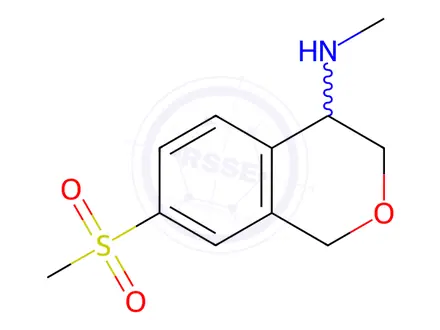 Chemical structure of N-Methyl-7-(methylsulfonyl)isochroman-4-amine