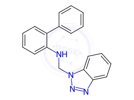 Chemical structure of N-((1H-benzo[d][1,2,3]triazol-1-yl)methyl)-[1,1'-biphenyl]-2-amine