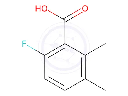 Chemical structure of Benzoic acid, 6-fluoro-2,3-dimethyl-