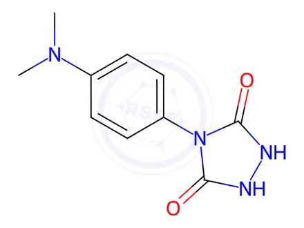 Chemical structure of 4-[4-(Dimethylamino)phenyl]-1,2,4-triazolidine-3,5-dione