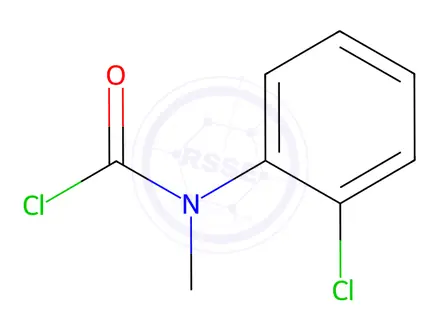Chemical structure of N-(2-chlorophenyl)-N-methylcarbamoyl chloride
