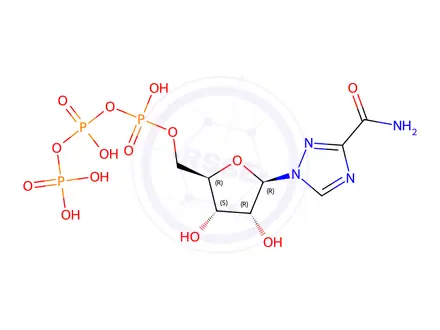 Chemical structure of Ribavirin 5-Triphosphate Trisodium Salt
