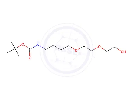 Chemical structure of tert-Butyl (4-(2-(2-hydroxyethoxy)ethoxy)butyl)carbamate
