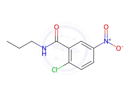 Chemical structure of Benzamide, 2-chloro-5-nitro-N-propyl-