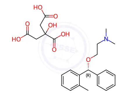 Chemical structure of (R)-Orphenadrine Citrate