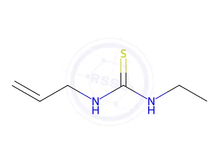 Chemical structure of 1-allyl-3-ethylthiourea