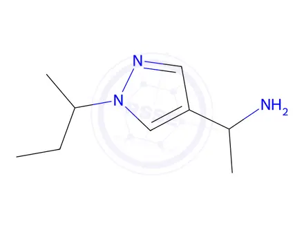 Chemical structure of 1-[1-(butan-2-yl)-1h-pyrazol-4-yl]ethan-1-amine