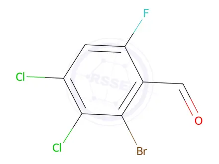 Chemical structure of 2-Bromo-3,4-dichloro-6-fluorobenzaldehyde