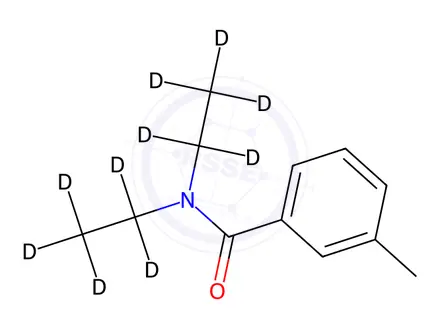 Chemical structure of Metadelphene-d10